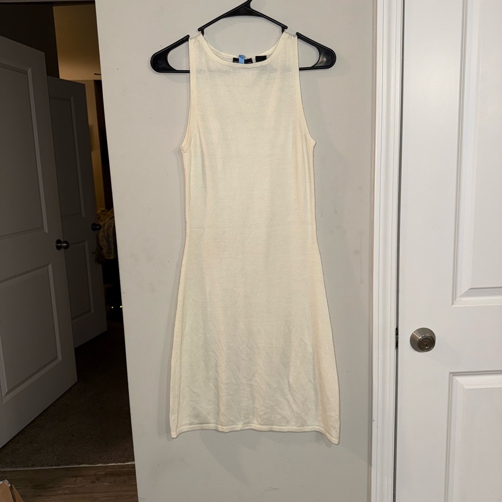 Moda International Cream Sleeveless Dress